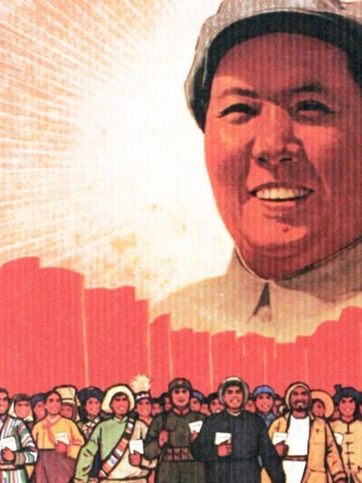 Mao Zedong auf einem kommunistischen Propagandaposter von 1966.