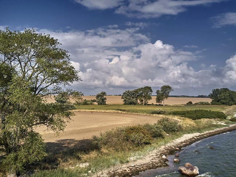 Blick auf das Gelbe Ufer der Halbinsel Zudar