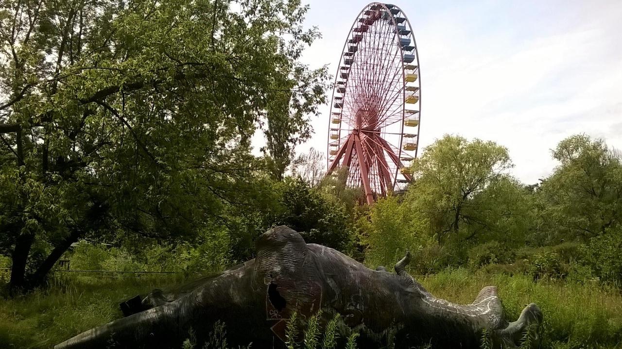 Der Berliner Spreepark mit seinem Riesenrad ist ein verlassener Ort