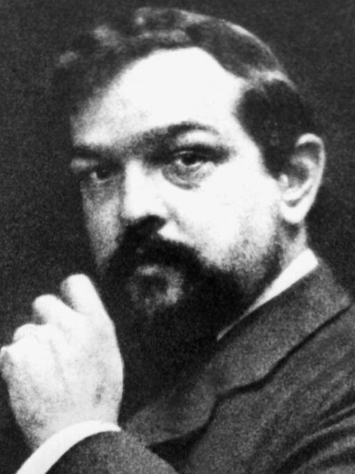 Zeitgenössische Aufnahme des französischen Komponisten Claude Debussy. Debussy wurde am 22. August 1862 in Saint-Germain-en-Laye geboren und starb am 25. März 1918 in Paris. | Verwendung weltweit