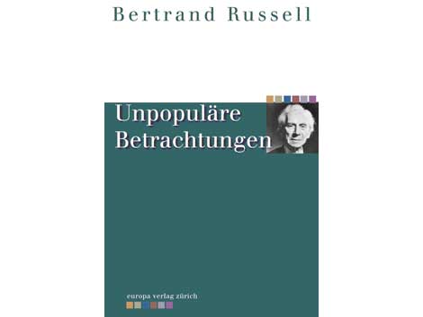 Cover "Unpolitische Betrachtungen" von Bertrand Russell