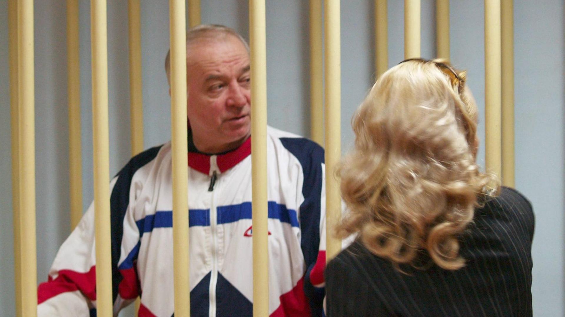 Das Bild vom 9. August 2006 zeigt den Oberst a.D. Sergej Skripal während einer Anhörung vor dem Moskauer Bezirksgericht