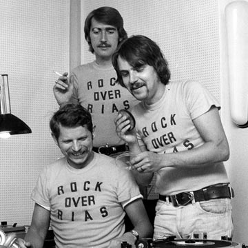 "Rock over RIAS" - mit Olaf Leitner, Walter Bachauer und Barry Graves (v.r.)