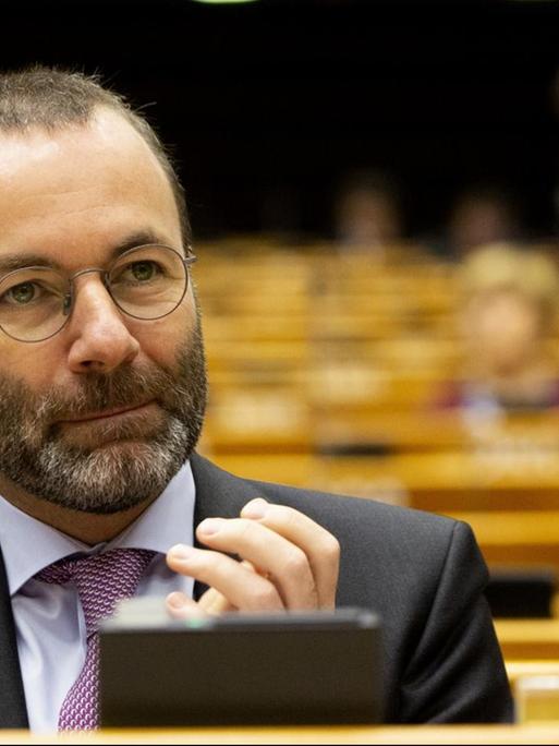 Manfred Weber (CSU), Fraktionsvorsitzender der Europäischen Volkspartei (EVP) im Europaparlament in Brüssel.