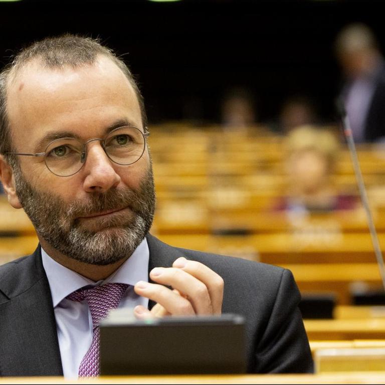 Manfred Weber (CSU), Fraktionsvorsitzender der Europäischen Volkspartei (EVP) im Europaparlament in Brüssel. 