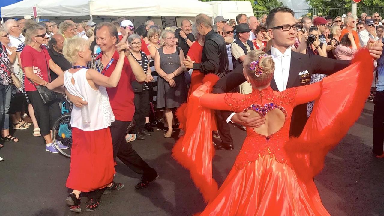 Tänzer beim Tango-Festival im finnischen Seinäjoki (2018)