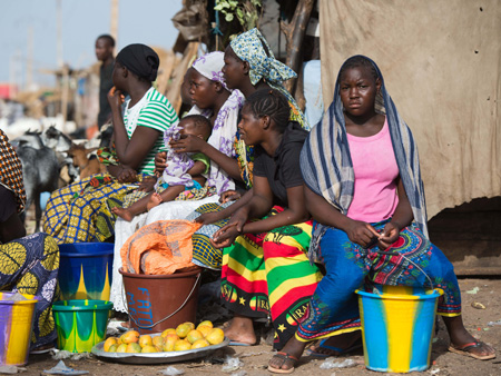 Bewohner aus Malis Hauptstadt Bamako