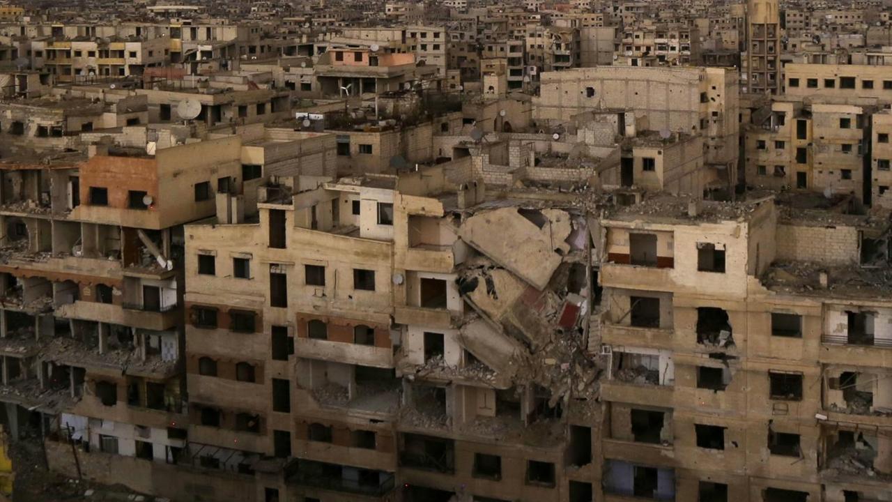 Ost-Goutha nahe Damaskus nach einem Luftangriff des syrischen Militärs