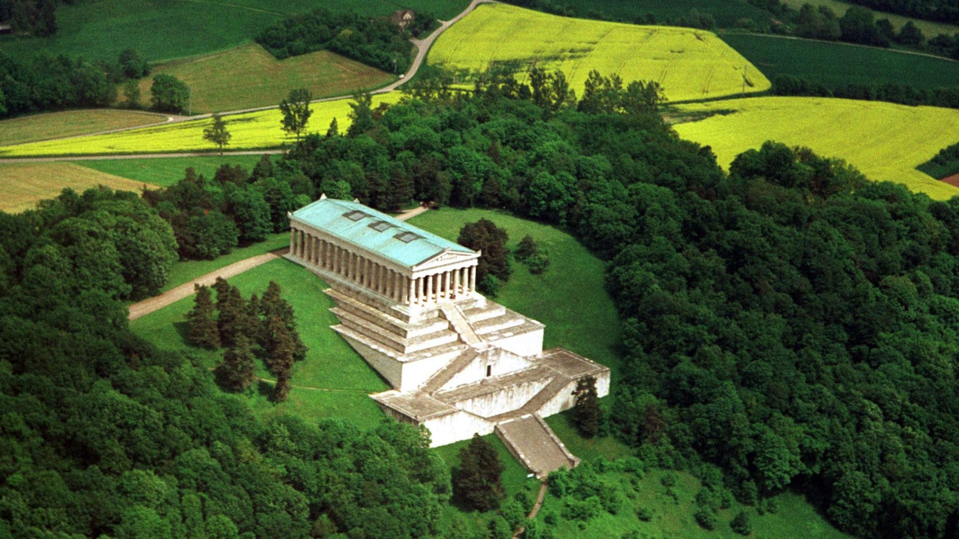 Die Walhalla in Donaustauf bei Regensburg