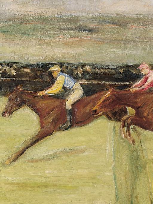 Max Liebermann: Pferderennen (in den Cascinen), 2. Fassung, 1909