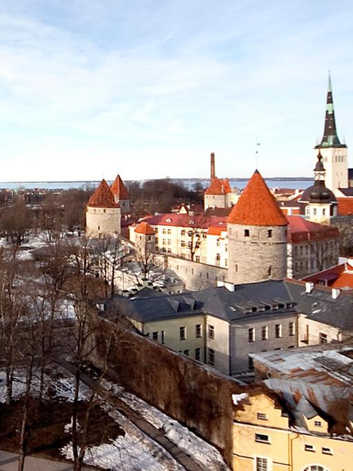 Luftaufnahme von der estnischen Hauptstadt Tallinn.
