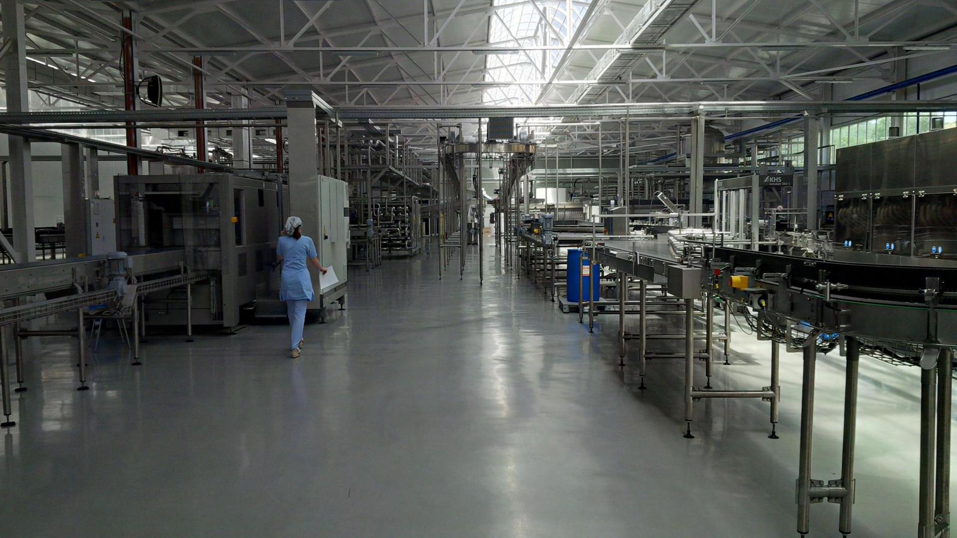 Die Mineralwasserfabrik "Tschetschenische Mineralwaesser" in Sernowodsk