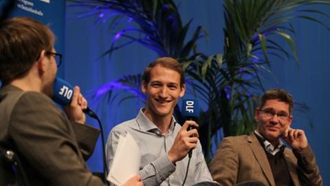 Säbelfecht-Weltmeister Nicolas Limbach im Gespräch mit DLF-Redakteur Philipp May