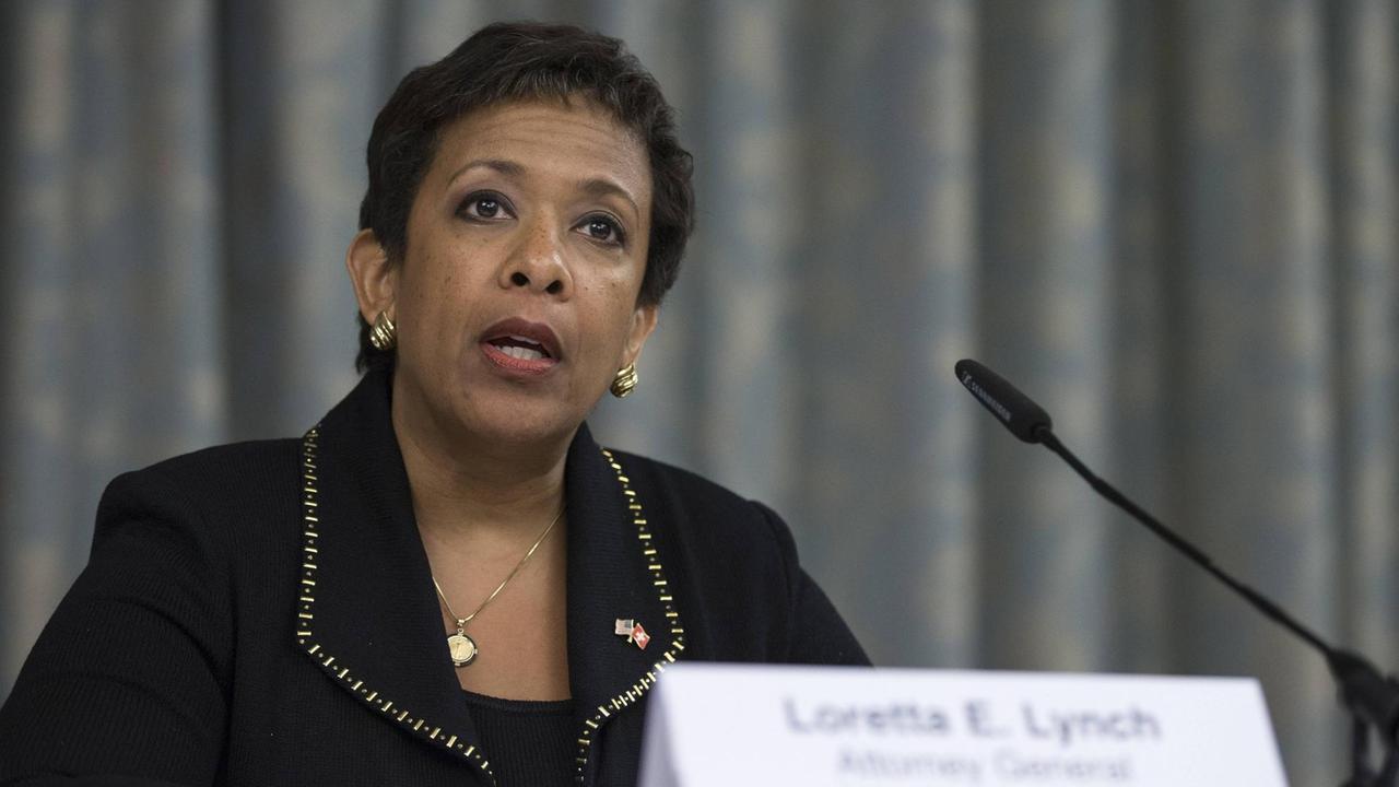 Die Justizministerin Loretta Lynch