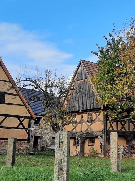 Ein Fachwerkhaus, "Umgebindehof".