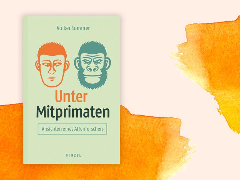 Das Cover des abgebildeten Buches zeigt das Portrait eines Affen und das eines Menschen. (Illustration)