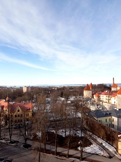 Luftaufnahme der estnischen Hauptstadt Tallinn
