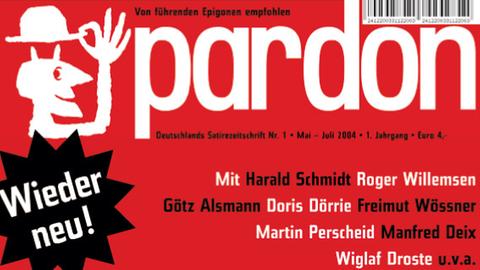 Hans Traxler gründete die Satirezeitschrift "Pardon" mit - hier ein Cover der Neuauflage aus dem Jahr 2004 (an der Traxler nicht beteiligt war).