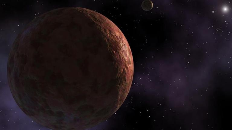 Der Zwergplanet Sedna in den Außenbereichen des Sonnensystems 