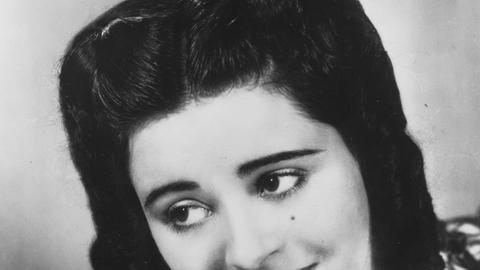 Die Sopranistin Victoria de los Angeles als "Mimi" in Puccinis "La Bohème".