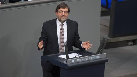 Andreas Lämmel (CDU) bei einer Rede im Deutschen Bundestag.