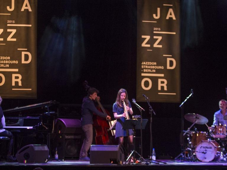 Julia Hülsmann Trio mit Alexandra Grimal beim 9. Jazzdor Strasbourg-Berlin 2015