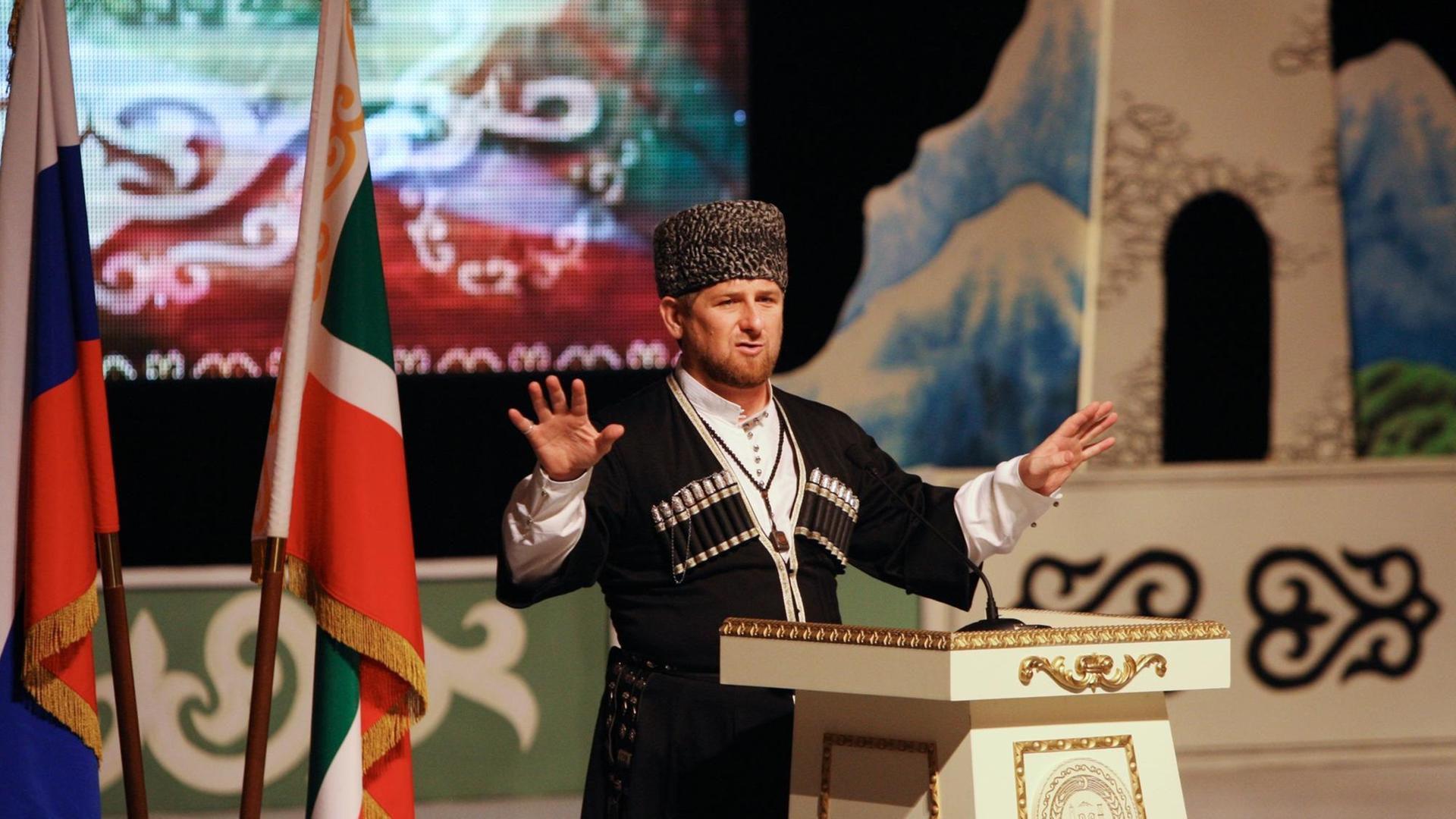 Ramsan Kadyrow, Chef der russischen Teilrepublik Tschetschenien.
