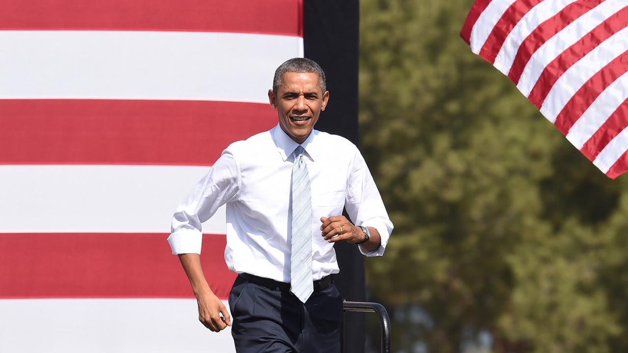 Barack Obama bei einer Rede am 10. Oktober 2014.