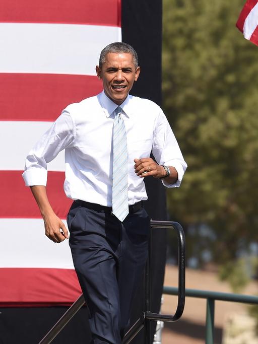Barack Obama bei einer Rede am 10. Oktober 2014.