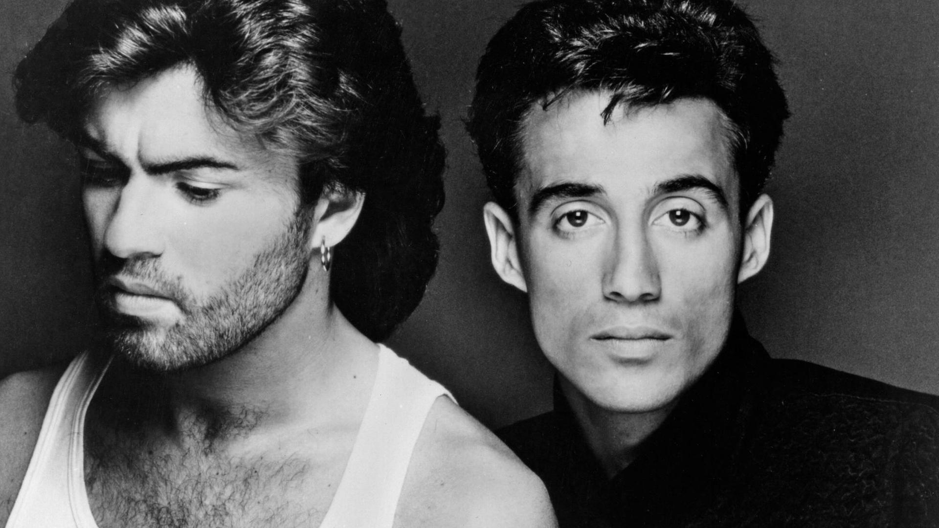 Wham! (George Michael und Andrew Ridgely) im Jahr 1986.