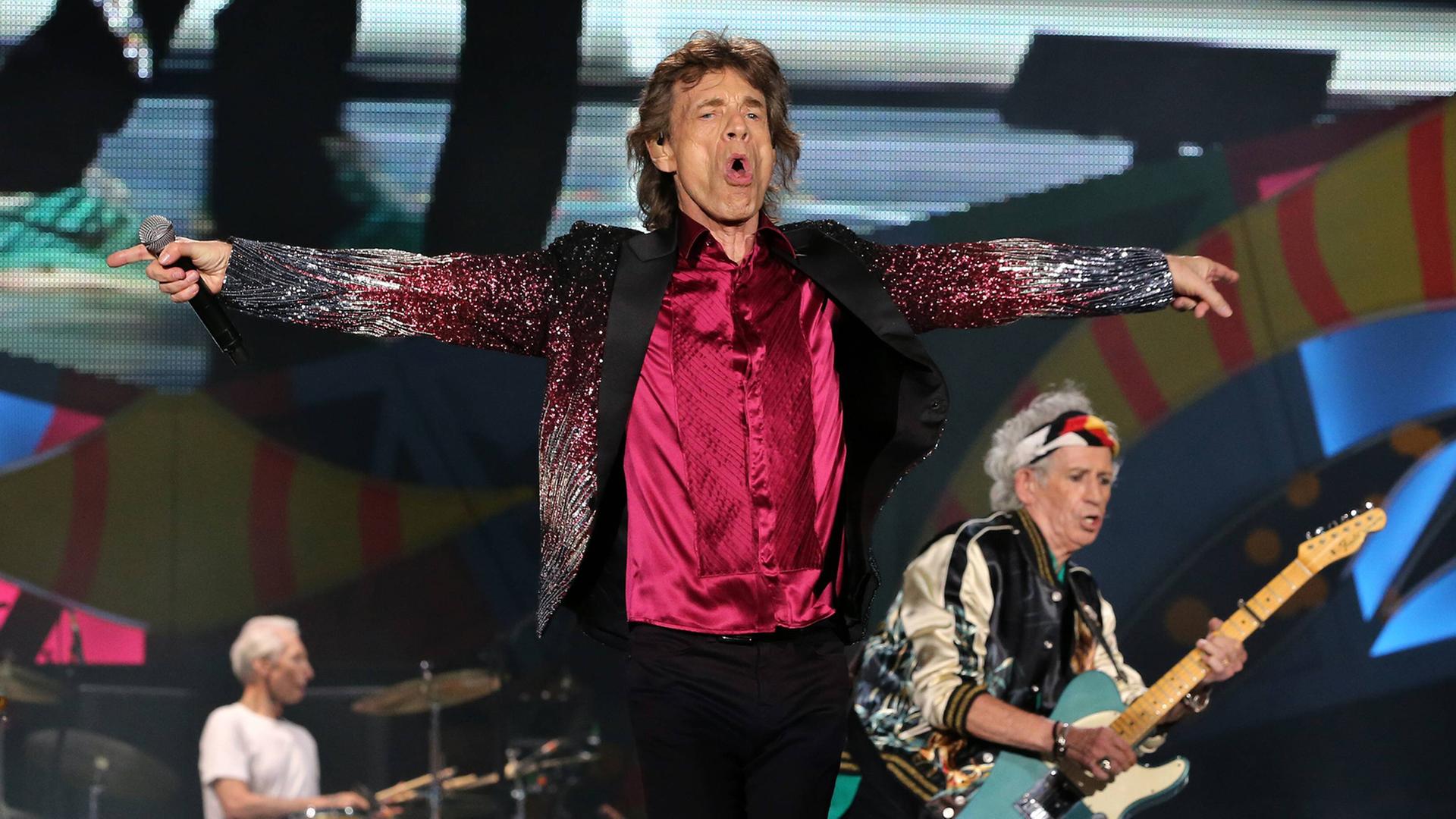 Die Rolling Stones bei einem Auftritt in Kuba im März 2016.