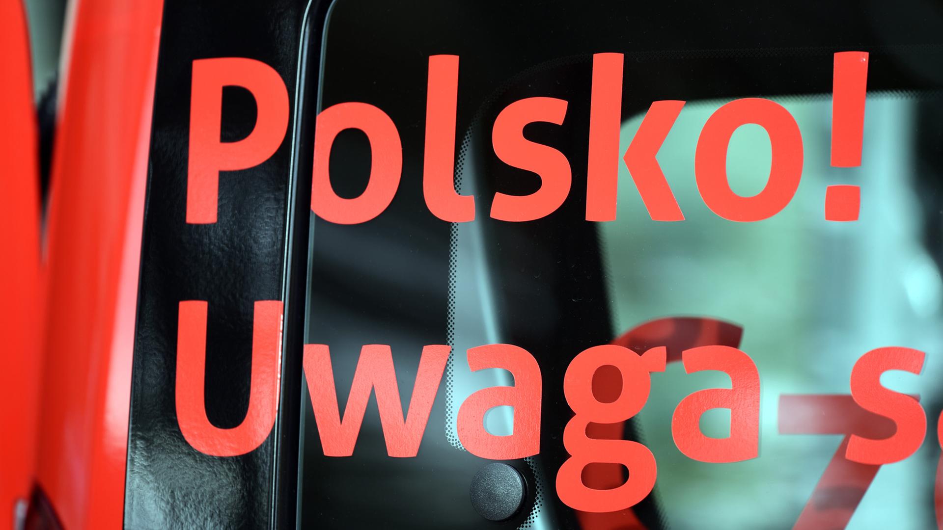 Achtung Polnisch! - Das Deutsche Polen Institut startet mit einer Werbeaktion in Potsdam seine Tour durch deutsche Schulen, um für das Erlernen der polnischen Sprache zu werben; Aufnahme vom September 2015
