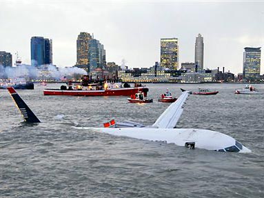 Ein Airbus 320 musste im Hudson River in New York notlanden.
