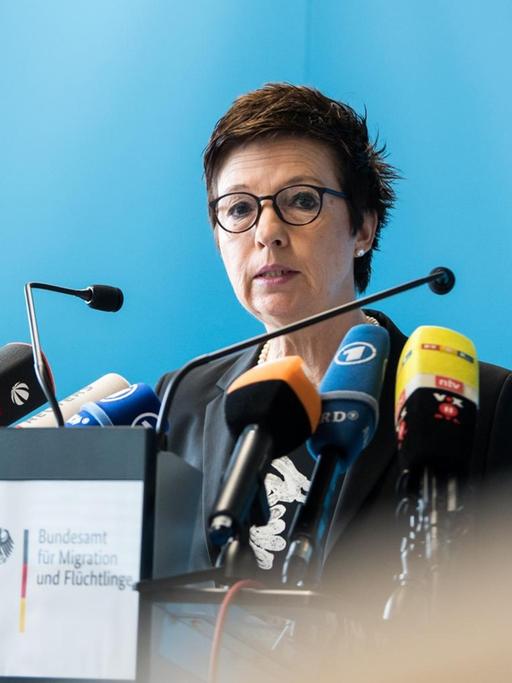Jutta Cordt, Präsidentin des Bundesamts für Migration und Flüchtlinge (Bamf), äußert sich zu den Vorgängen in der Außenstelle Bremen.