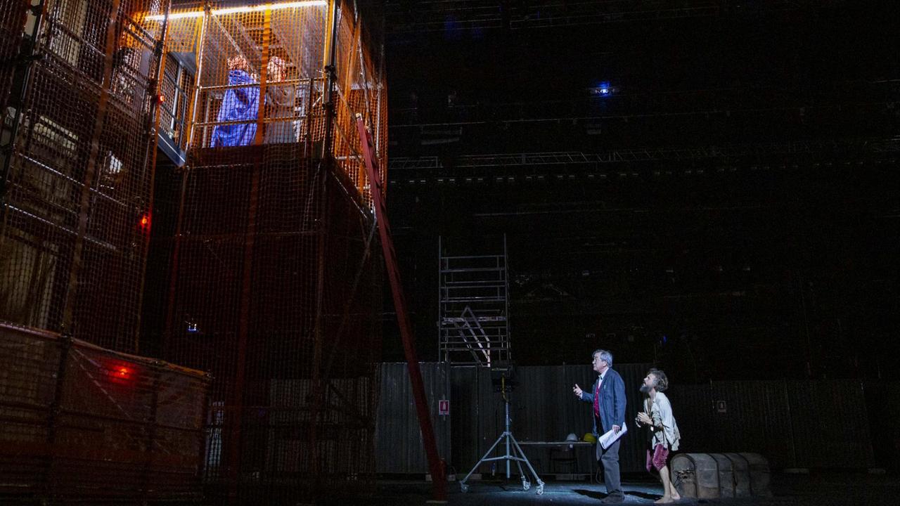 Eine Szene aus W.A. Mozarts Singspiel "Zaide" am Teatro dell'Opera di Roma im Oktober 2020