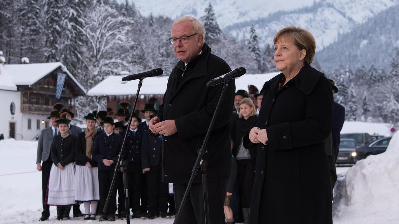 Thomas Kreuzer und Angela Merkel