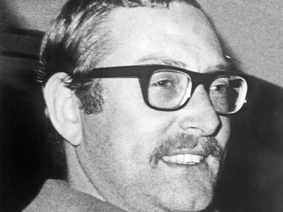 Der Postzugräuber Bruce Reynolds, nach seiner Festnahme 1968 Der Postzugräuber Bruce Reynolds, nach seiner Festnahme 1968