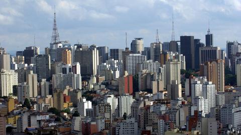 Die südamerikanische Metropole Sao Paulo in Brasilien
