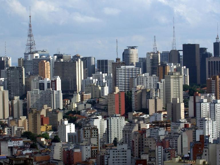 Die südamerikanische Metropole Sao Paulo in Brasilien