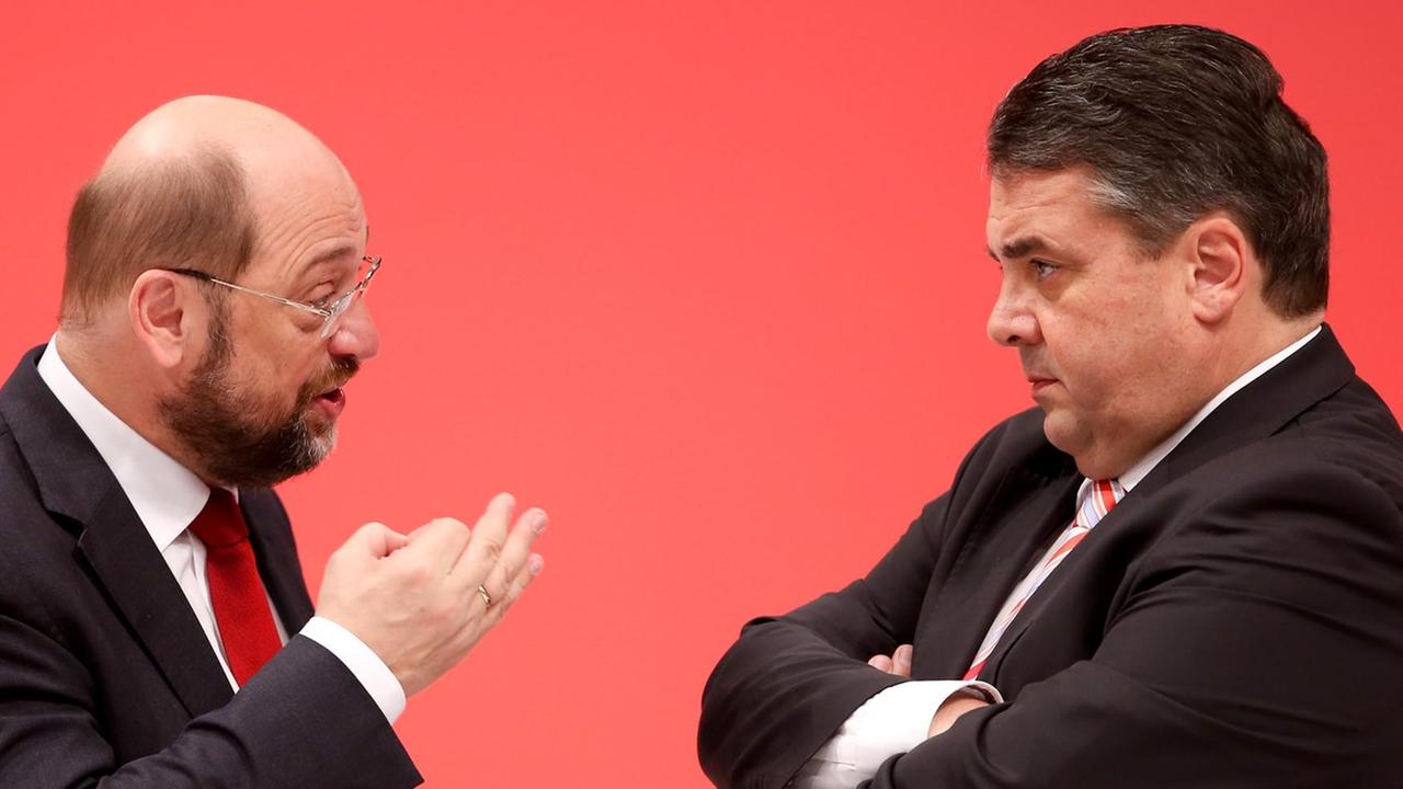 Martin Schulz und Sigmar Gabriel - das Ende einer Männerfreundschaft
