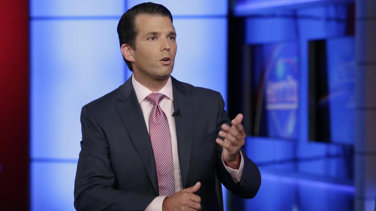 Donald Trump Jr. im Studie des Fernsehsenders Fox News.