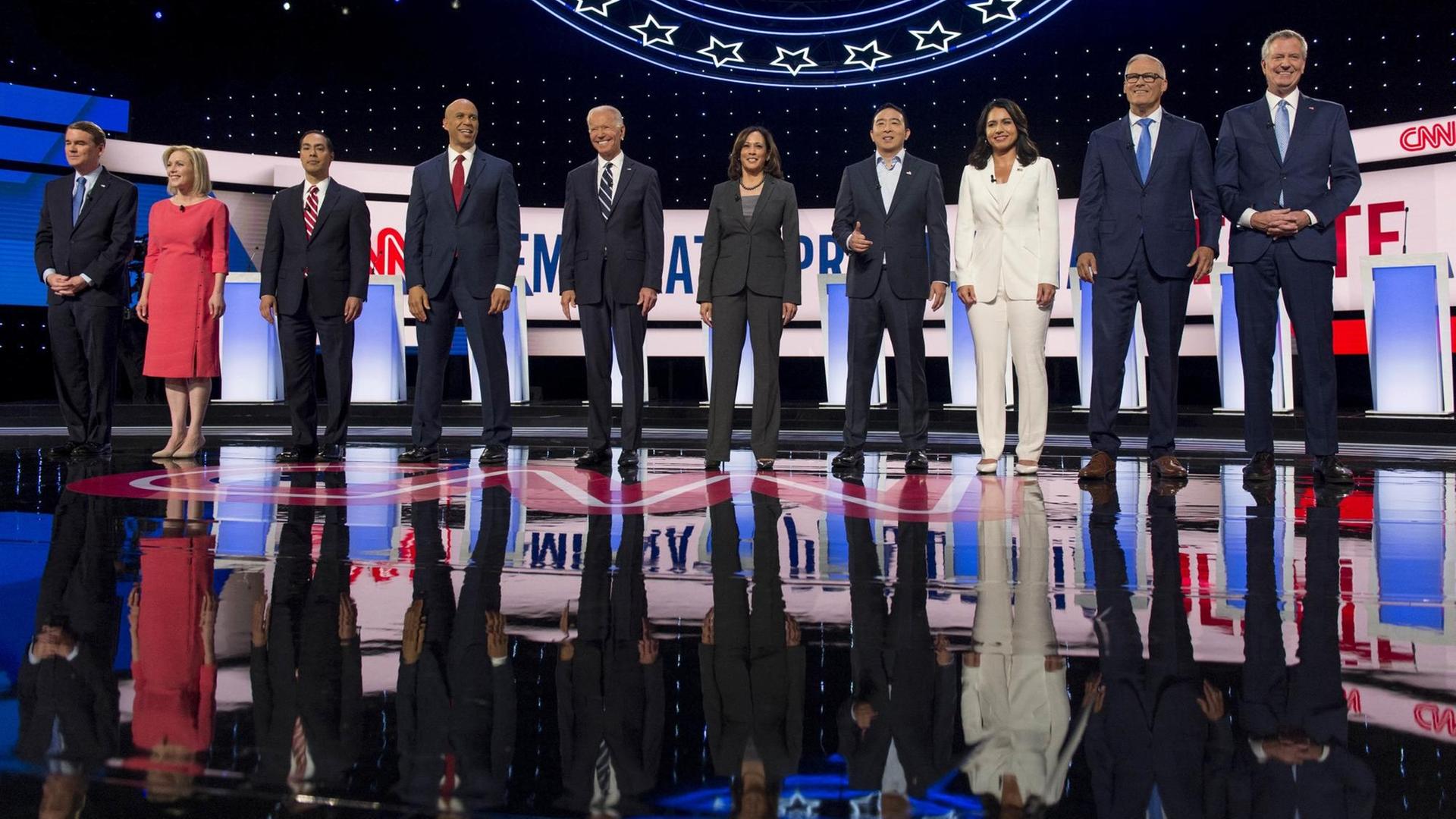 Präsidentschaftsdebatte der US-Demokraten in Detroit am 31. Juli 2019