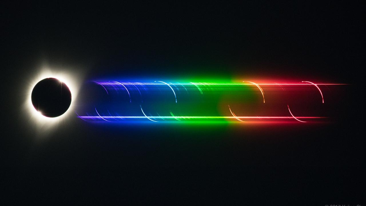 Das Flash-Spektrum der Sonne während der Finsternis am 21.08.2017
