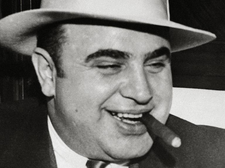 Der Mafia-Boss Al Capone, aufgenommen circa 1930