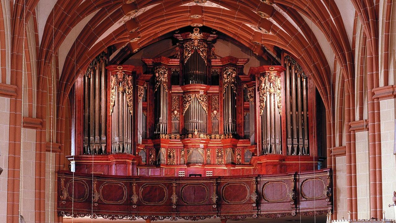 Die barocke Creutzburg-Orgel in der St.Cyriakus-Kirche in Duderstadt, Prospekt
