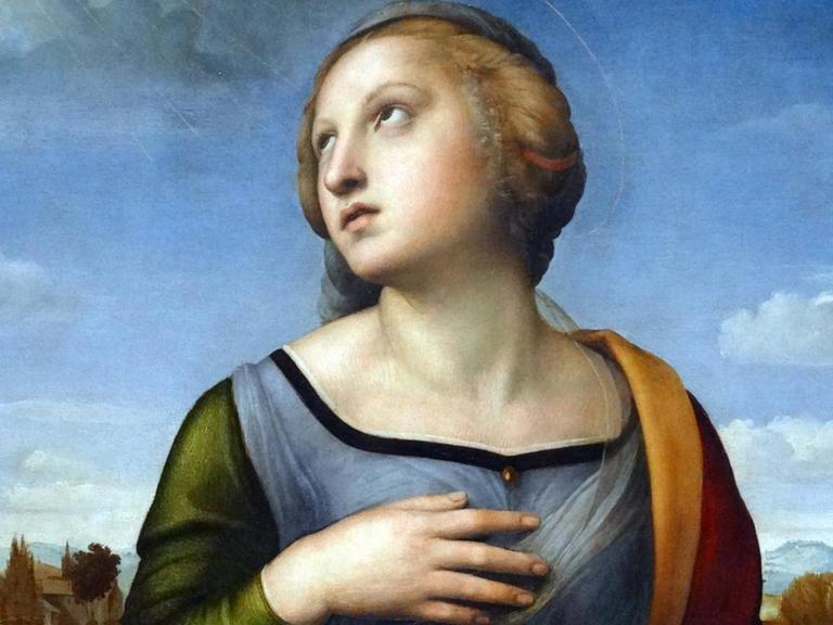 Das Gemälde "Die heilige Katharina von Alexandria" von Raffael.