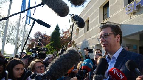 Serbiens Präsident Aleksandar Vucic