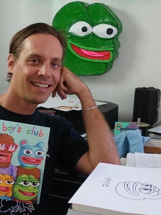 Der Zeichner Matt Furie hat Pepe, den Frosch, erfunden.