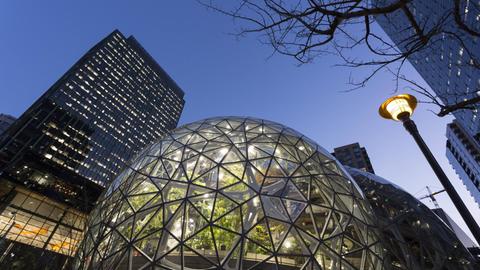 Das Amazon Hauptquartier in Seattle, Washington