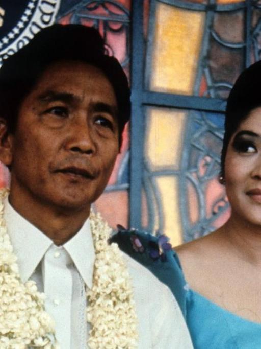 Präsident Ferdinand Marcos (Philippinen) mit Ehefrau Imelda